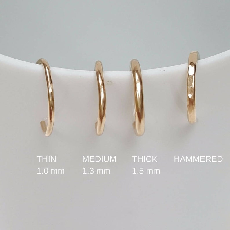 Skinny Gold Ear Cuff Dainty Adjustable No Piercing Gold Ear Cuff Minimalist Thin Gold Ear Cuff SKINNY 0.8 mm/20g