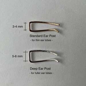 Gold Ear Climber Dainty Hammered Ear Crawler image 8