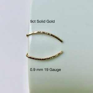 Gold Ear Climber Dainty Hammered Ear Crawler image 5