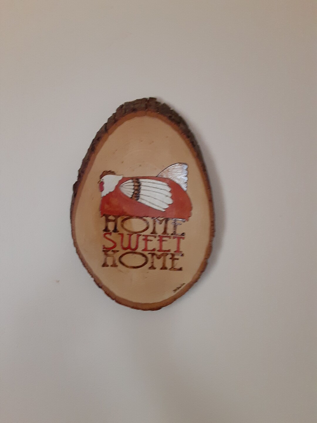 Home Sweet Home Country Chicken Pyrography - Etsy