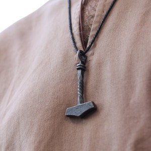 Thor's Hammer Forged Pendant, Mjollnir, Mjolnir, Thor Jewelry, Viking Jewelry, Norse Jewelry, Scandinavian Jewelry, Medieval, SCA, LARP