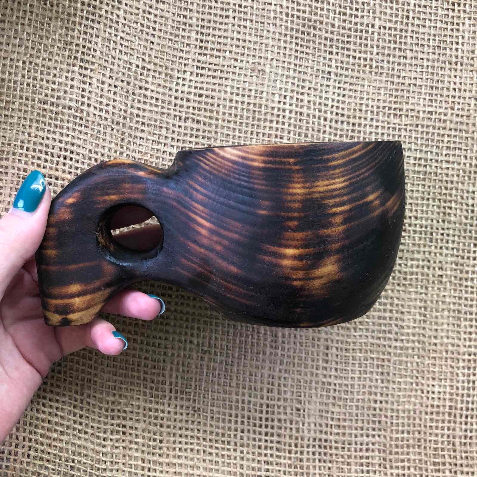 Hand Carved Cup Kuksa Wood Bowl Wooden Cup Vessel Dish - Etsy