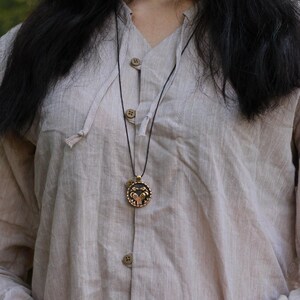 Odin Ravens Pendant, Huginn Muninn, Norse Viking Jewelry image 6