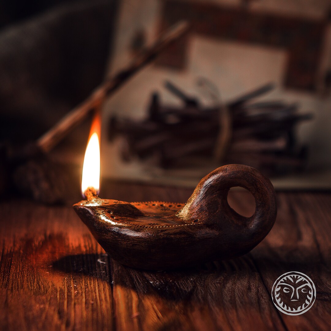 Roman Style Oil Lamp, for Reenactors and Antiquities Lover, Living History, Larp and Sca, Good