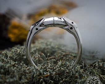 Ouroboros Ring, Jörmungandr, Snake Jewelry,  Snake Tail, Eternal Life, Infinity Ring, Serpent Ring, Magic Ring, Viking, Norse,Brass