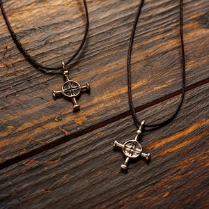 Replica Cross Pendant, Ancient Cross, Cross Jewelry, Medieval Cross, Tribal Cross, Reenactment, Viking Cross, SCA Jewelry, LARP, Amulet