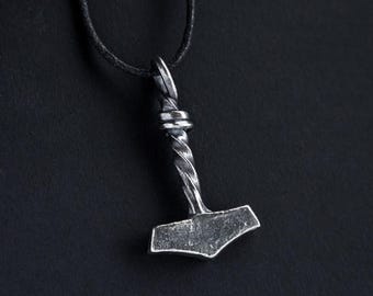 Sterling Silver Thor's Hammer Pendant, Viking Mjolnir Jewelry Massive Sterling Silver Thor Hammer Pendant – Norse Jewelry for True Warriors