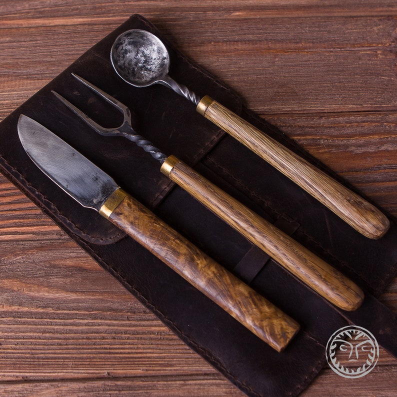 Dinner Set Viking Cutlery Medieval Cutlery Rustic Etsy