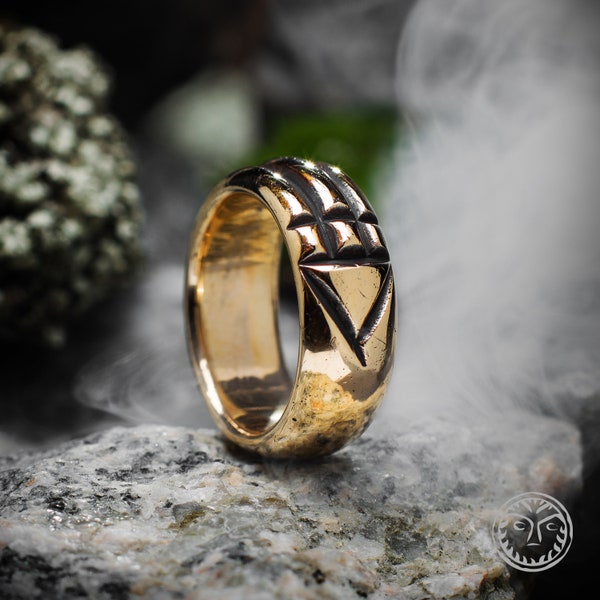 Replica Atlantis ring that can be made in sterling silver, brass or bronze, solid band for women and men can be used as a personalized gift