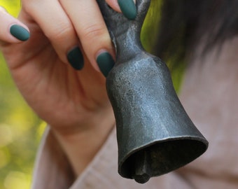 Antique Vintage Hand Bells Dutch Boy and Girl Couple Figurine Pair Set