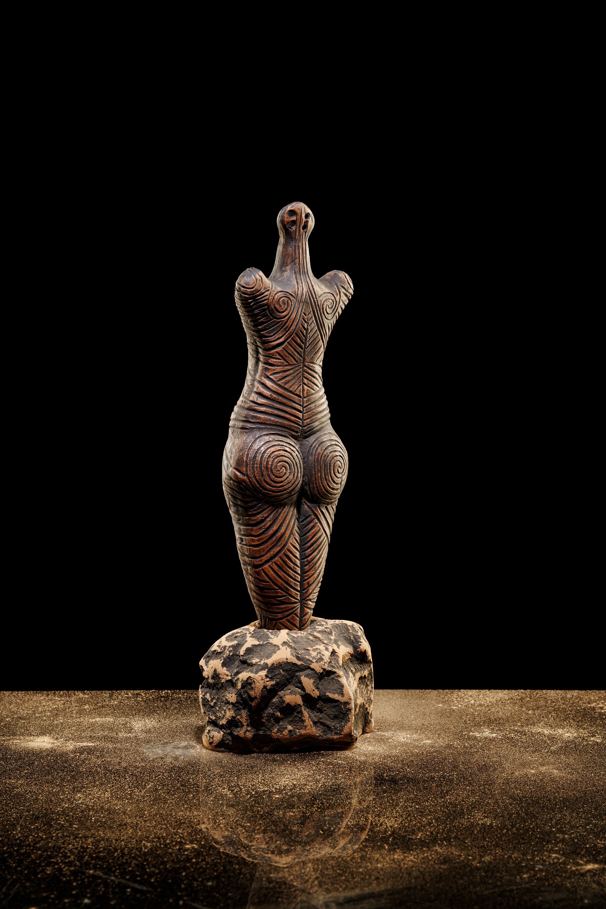 Handmade Trypillian Goddess Statuette, Prehistoric Fertility