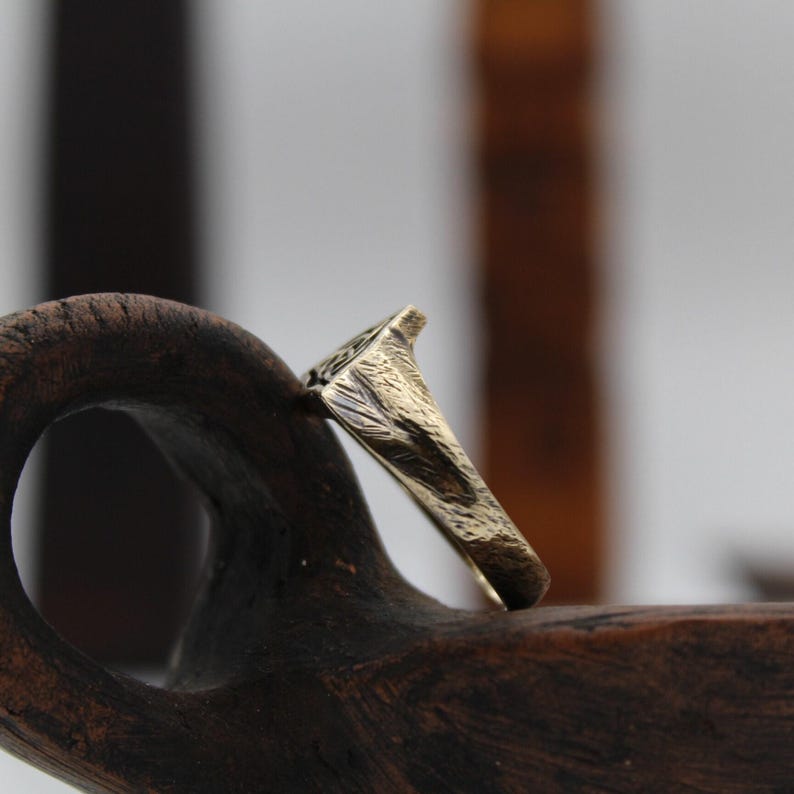 Triquetra Siegelring, Triquetra Knotenring, heidnischer Schmuck Bild 2