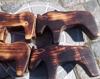 手彫りの木製おもちゃの馬、中世のレプリカ - Etsy 日本