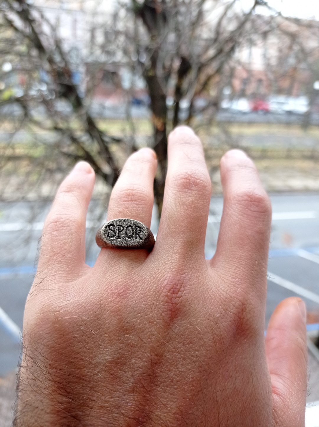 Roman SPQR Ring Sen tus Populusque R m nus Antique Ring Ancient Ring Reenactment Jewelry Protection Ring Artifact Roman Design Antic Etsy