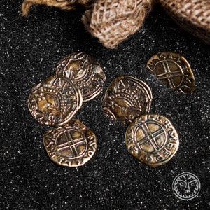 Penning Olav Kyrre, Replica Medieval Coin, Coinage, Minted Coins, Numismatic, Middle Ages, Medieval Money, Reenactment, Museum, Norway