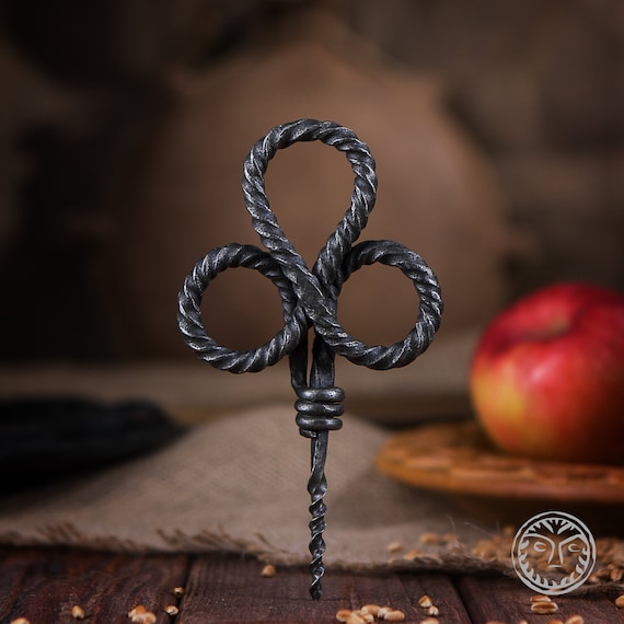 Hand Forged Iron Corkscrew, Medieval Kitchen Accessories