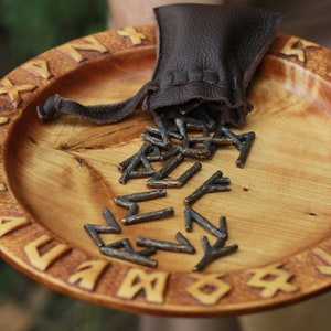 Set di rune Futhark in bronzo per divinazione, lettura delle rune, magia runica, divinazione e protezione, sigilli Futhark antico, nordico, vichingo