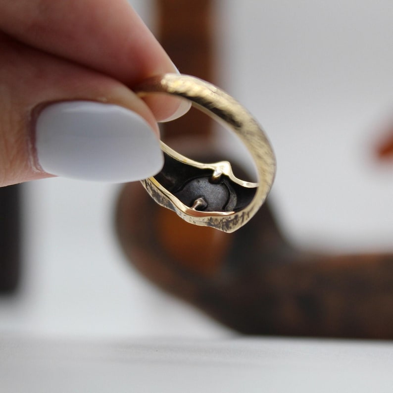Triquetra Siegelring, Triquetra Knotenring, heidnischer Schmuck Bild 3