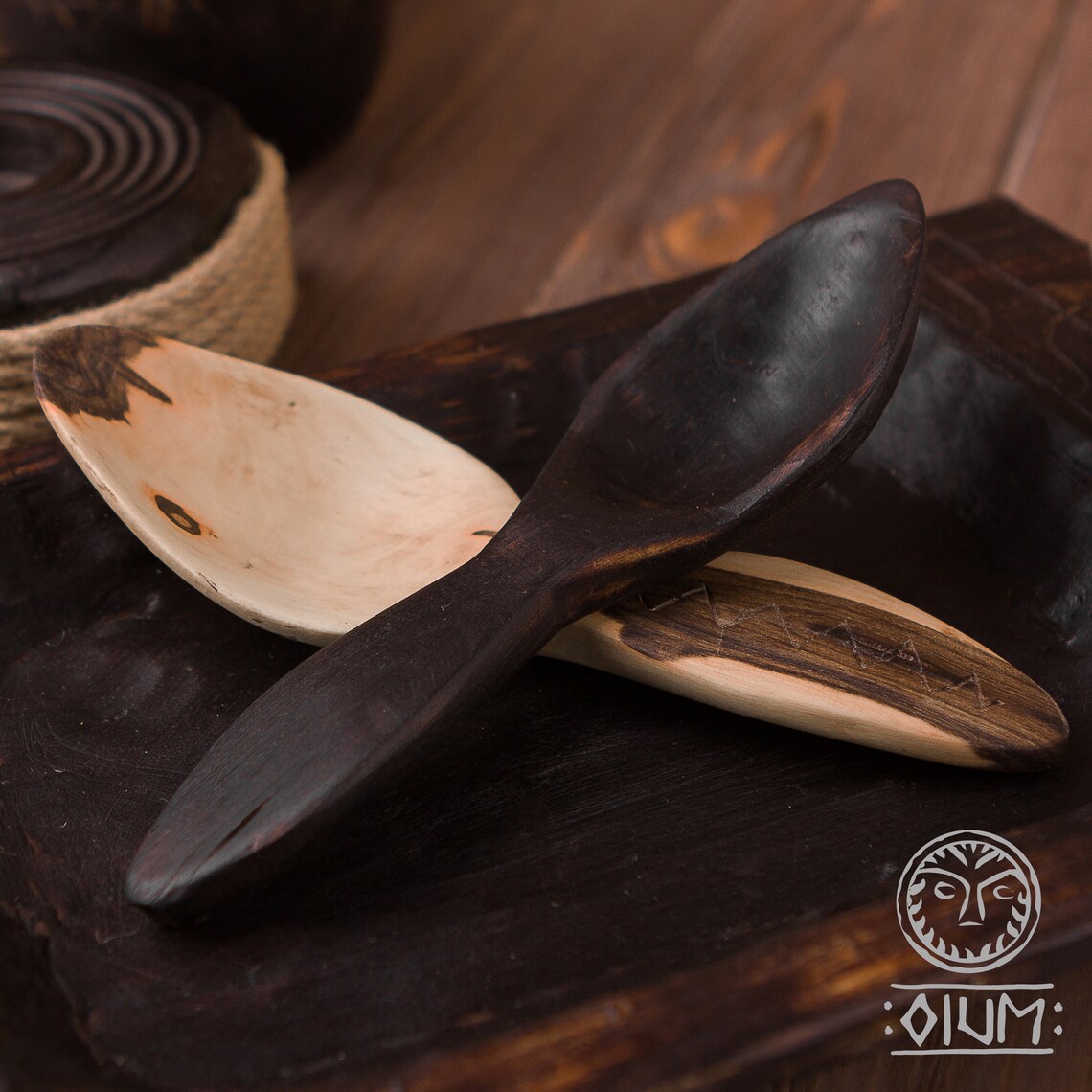 Medieval Spoon Viking Spoon Wood Cutlery Hand Carved | Etsy