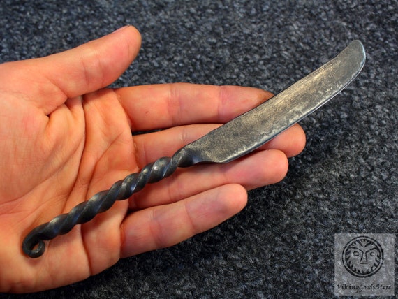 Hand Forged Knife Viking Razor Forged Knife Medieval Razor | Etsy