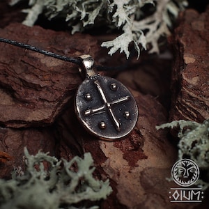 Cross Pendant, Ancient Cross, Cross Jewelry, Medieval Cross, Tribal Cross, Reenactment, Viking Cross, SCA Jewelry, LARP, Amulet