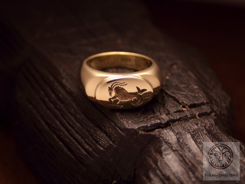 Capricorn Replica Roman Ring Roman Jewelry Legio Legion - Etsy