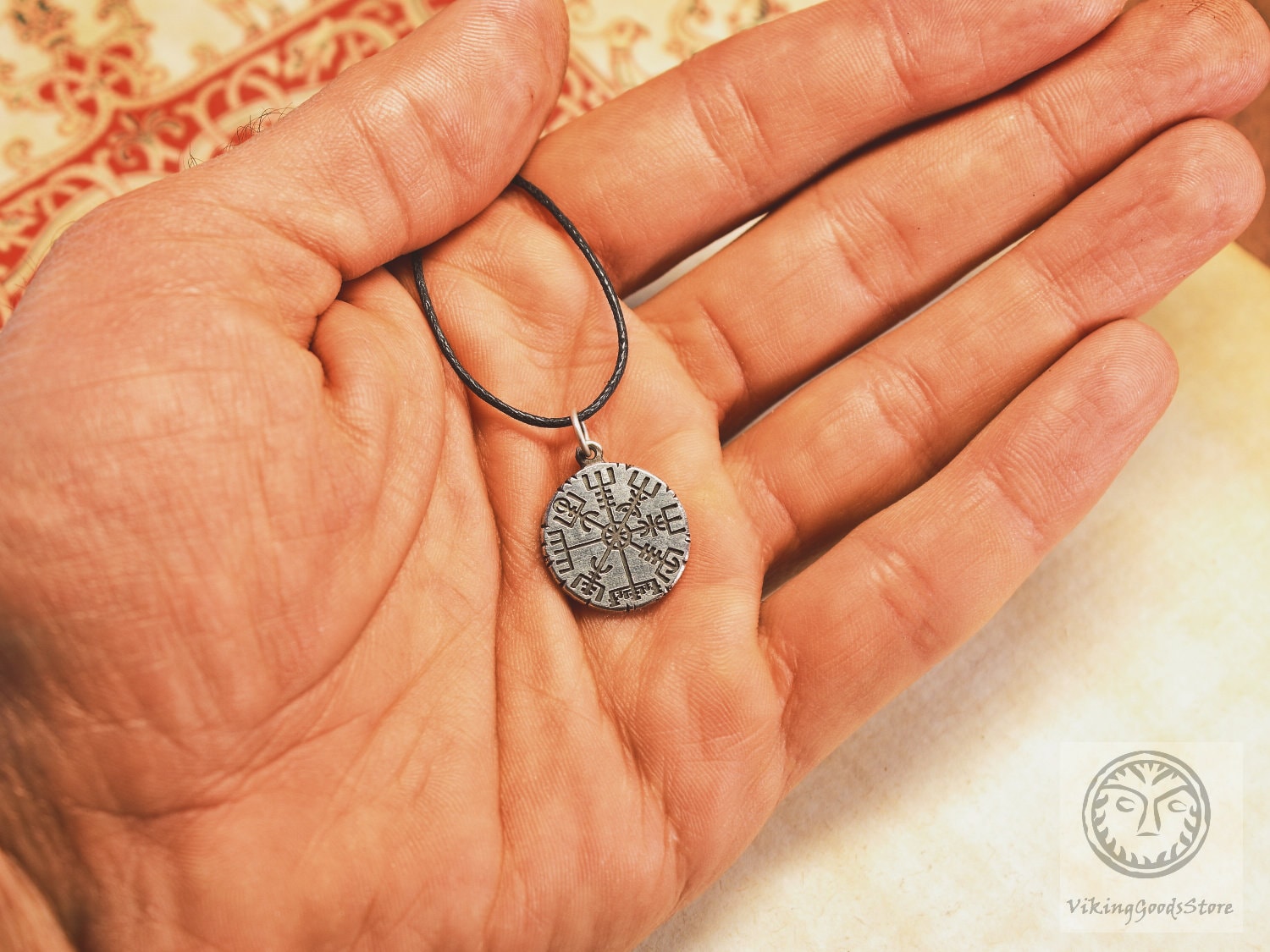 Vegvisir Viking Compass Rune Jewelry Viking Asatru Pagan Etsy