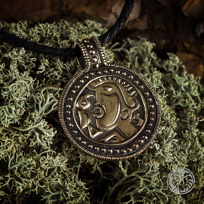 Bracteate Norse Pendant Nordic Jewelry Viking Jewelry Etsy