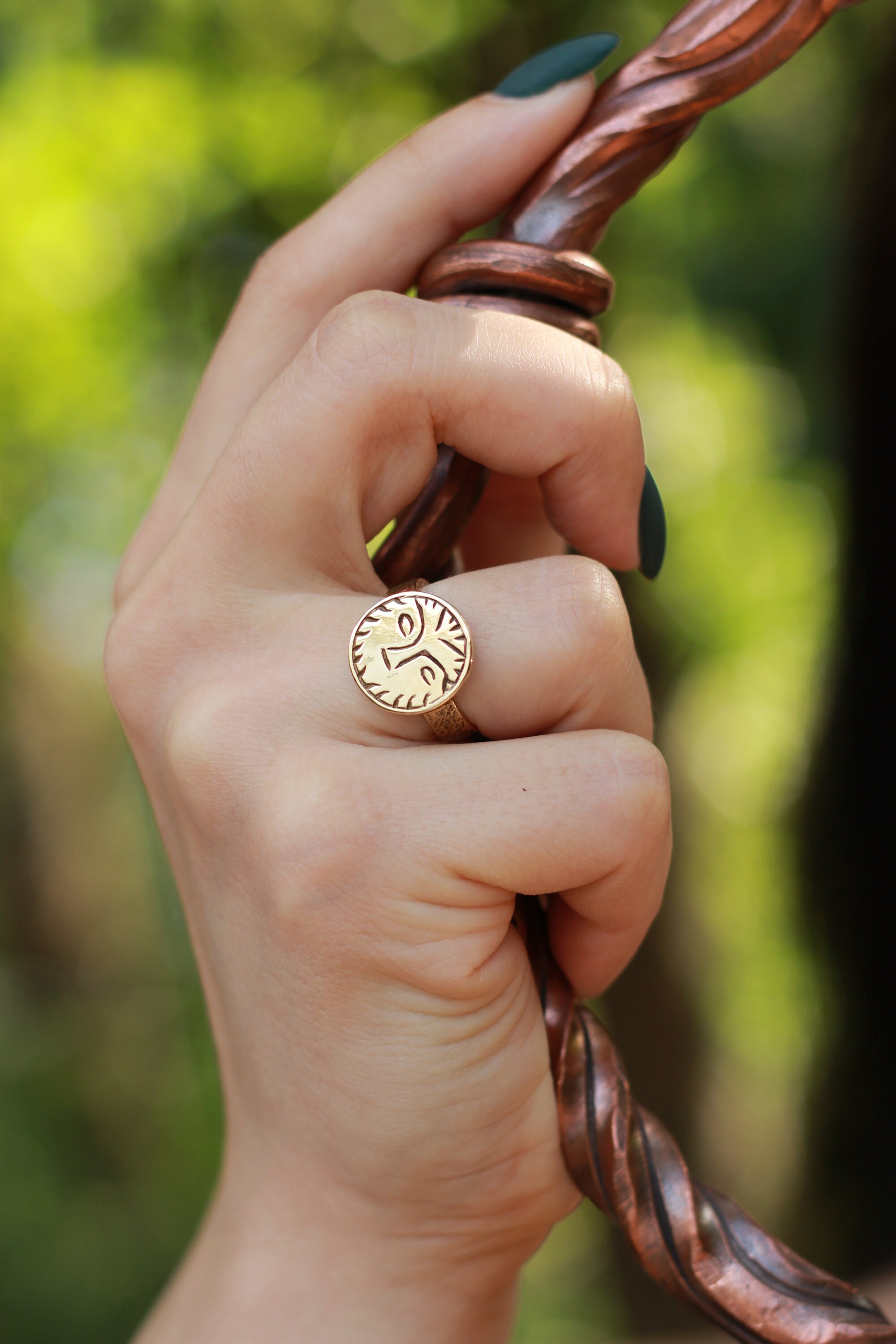 Sunny Image Ring, Sun Symbol, Sun God, Solar Symbol, Sun