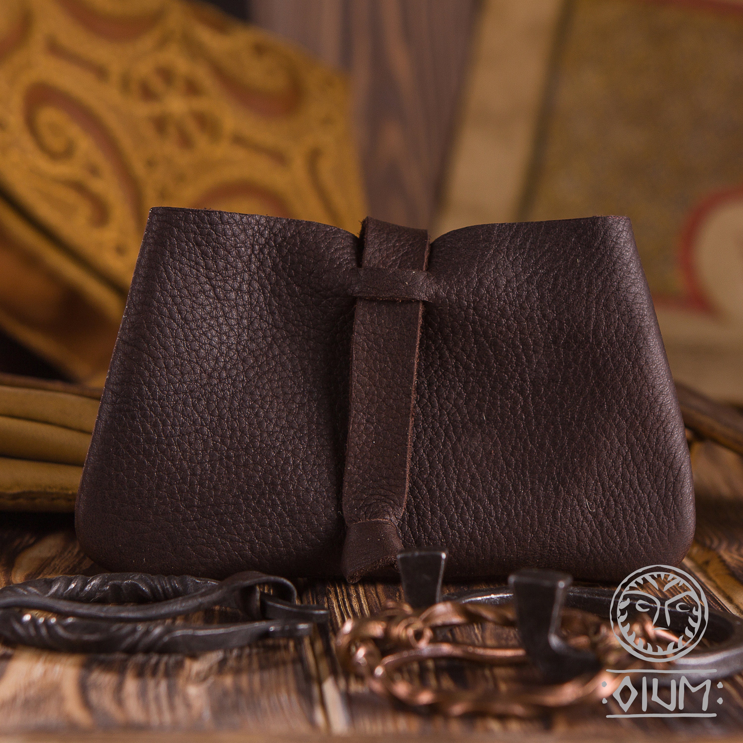 Small Leather Coin Pouch Vintage Style Medieval Era Pouch 