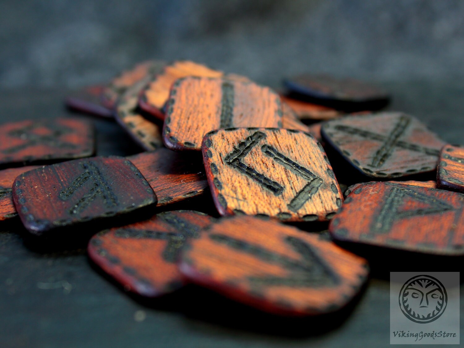 Hand Carved Futhark Rune Set, Elder Futhark, Runes, Rune Set, Norse ...