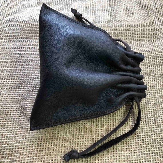Borsa dello Stregone Medievale, tipo marsupio, in pelle - Verde ⚔️ Negozio
