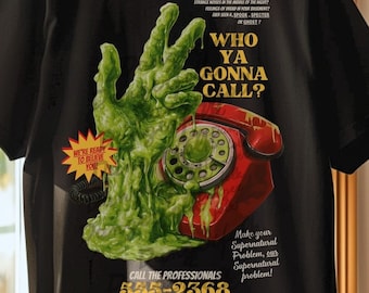 Who Ya Gonna Call T-Shirt: Retro Horror Halloween Tee