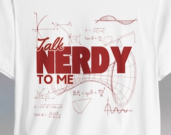 Sprich Nerdy mit mir Shirt: Wissenschafts Geek T-Shirt