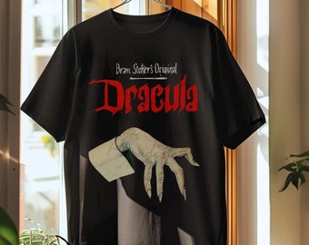 Retro Dracula Book T-Shirt: Vintage Horror Movie Tee
