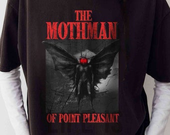 Vintage Mothman T-Shirt: Macabre Horror Goth Punk Rock