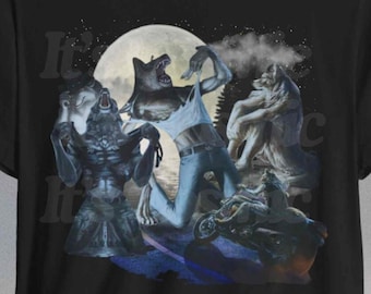 Camisa Emo Wolf, Camisa Alpha Wolf, Camisa Wolf Moon, Camisa Wolf Lover