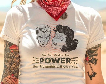 Hypnosis Graphic Baby Tee: Coquette Cropped Cotton Top