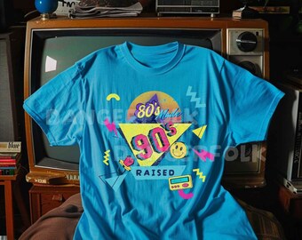 80s Made 90s Raised Cotton Tee - Vintage Style Shirt