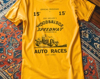 Retro Woodbridge Speedway T-Shirt: Nascar Racing Graphic Tee