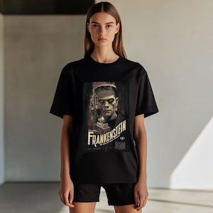 Frankenstein Vintage Movie T-Shirt,Frankenstein Face, frankenstein movie,frankenstein vintage, Classic Horror shirt, Classic Movie shirt