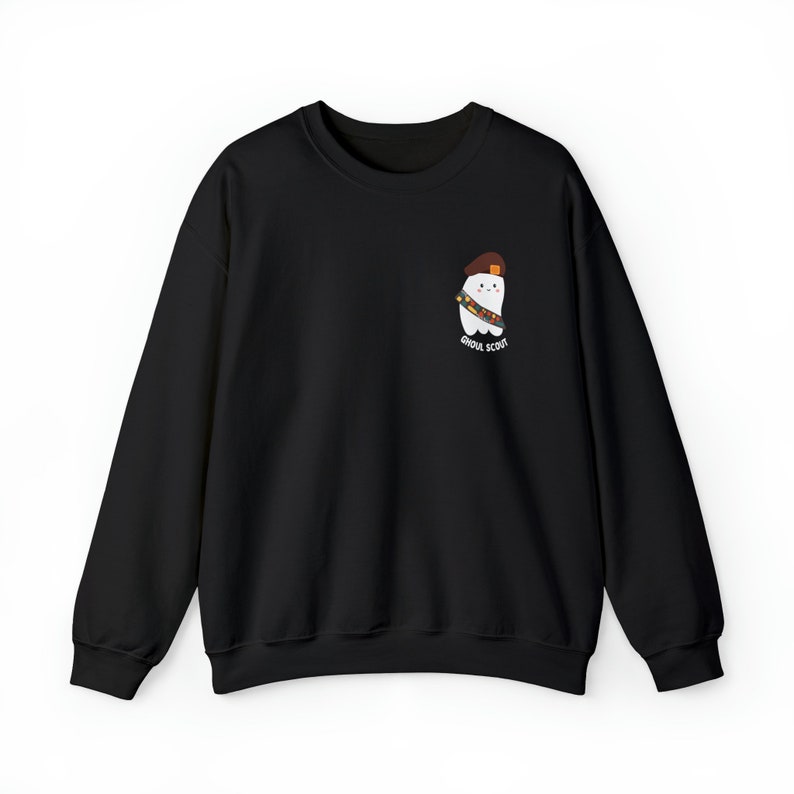 Ghoul Scout Halloween Sweatshirt: Spooky Girl Scout Gift Black