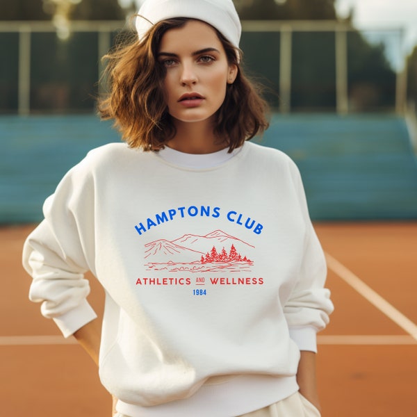Retro Hamptons Sweatshirt, Athletics Sweatshirt, Old Money Aesthetic, Old School Sweatshirt, Fun Old Fashioned