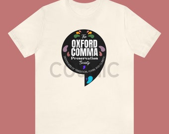 Oxford Comma Funny Tee, Preservation Society, Book Nerd Shirt, Book Nerd Shirt,Read Banned Books,Banned Books Shirt, Bibliophile Shirt