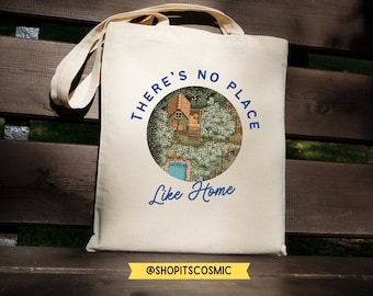Stardew Valley Tote Bag: 8-bit Farmhouse, Gamer Gift