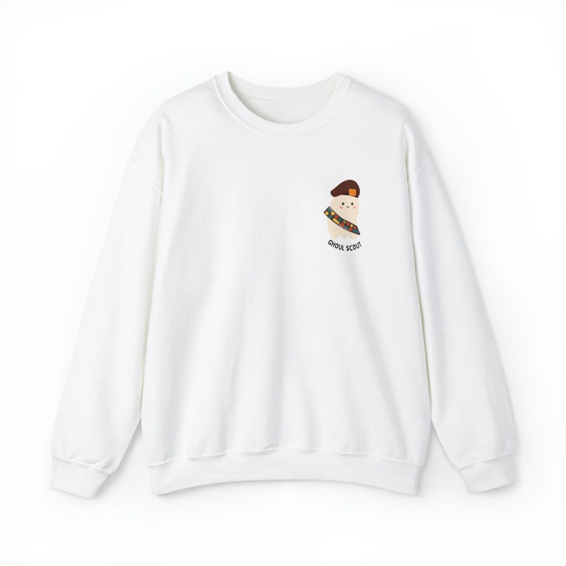 Ghoul Scout Halloween Sweatshirt: Spooky Girl Scout Gift White