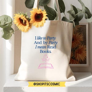 Bookish Tote, Book Lover Tote, Bookish Bag, Bookish Tote Bag, Bookstagram Tote Bag, Book Worm Gift, Library Bag, Literary Tote