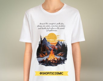 Campfire Shirt, Camping Life Shirt, Explore More Shirt, Camping Heart Shirt, Hike More, Camping Apparel