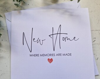 New Home | Happy New Home | Congratulations on your New Home | New Beginnings | Personalised Card | Congratulations | Moving Day | Memories