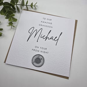 Personalised Prom Card for Grandson, Our Amazing Grandson, Prom Card for Son, Card for Son, Nephew, Prom 2025 Leavers Ball Card, Prom Night